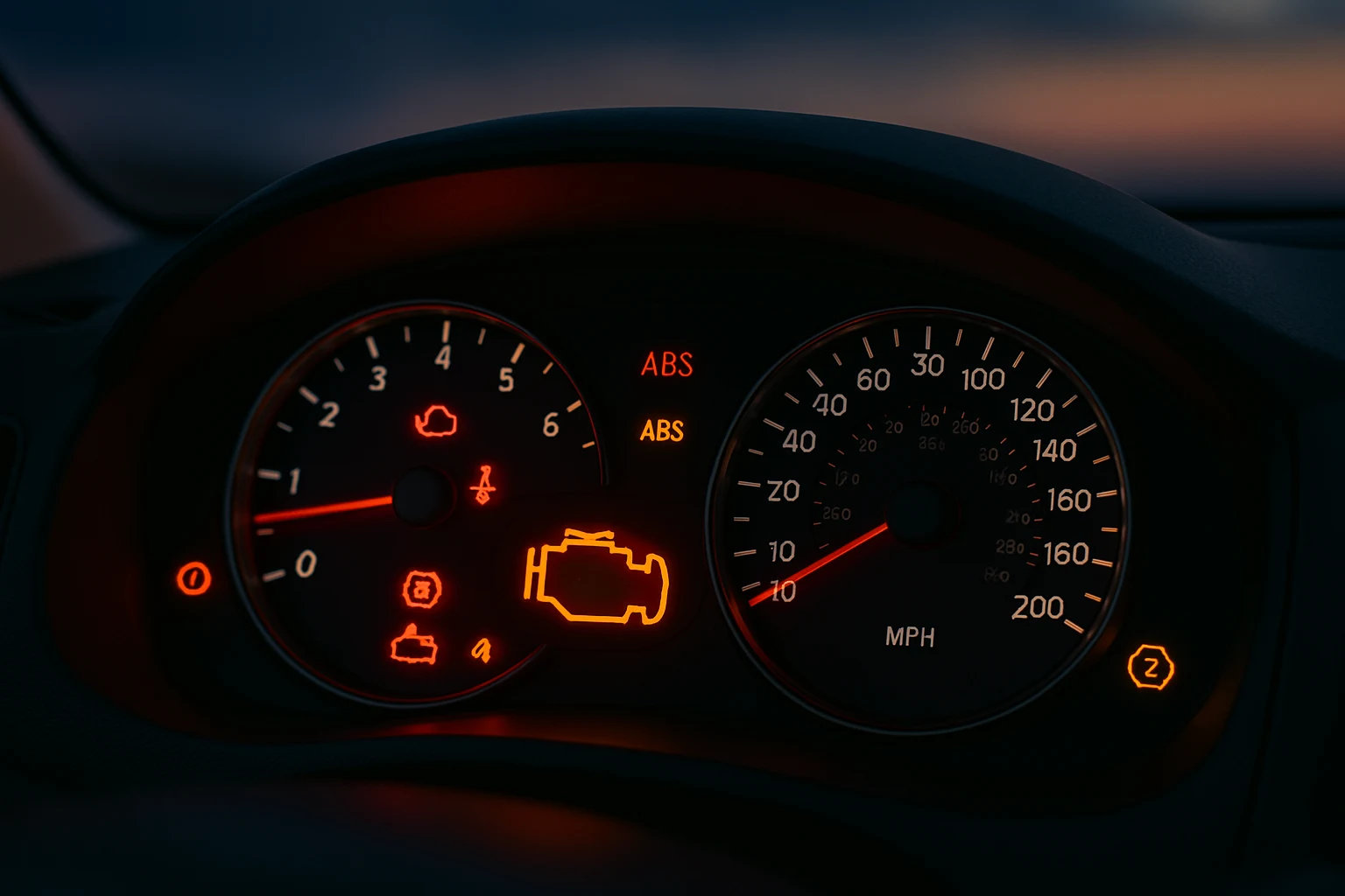 Dashboard warning lights