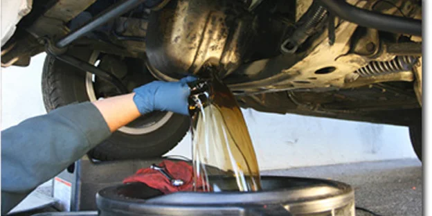 Fresh oil being poured